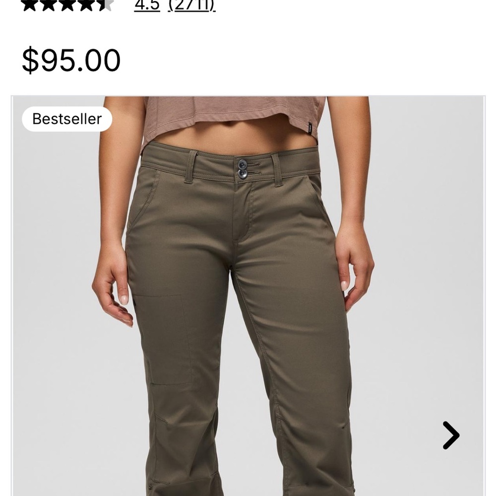 Women's Prana Halle Olive Green Pants